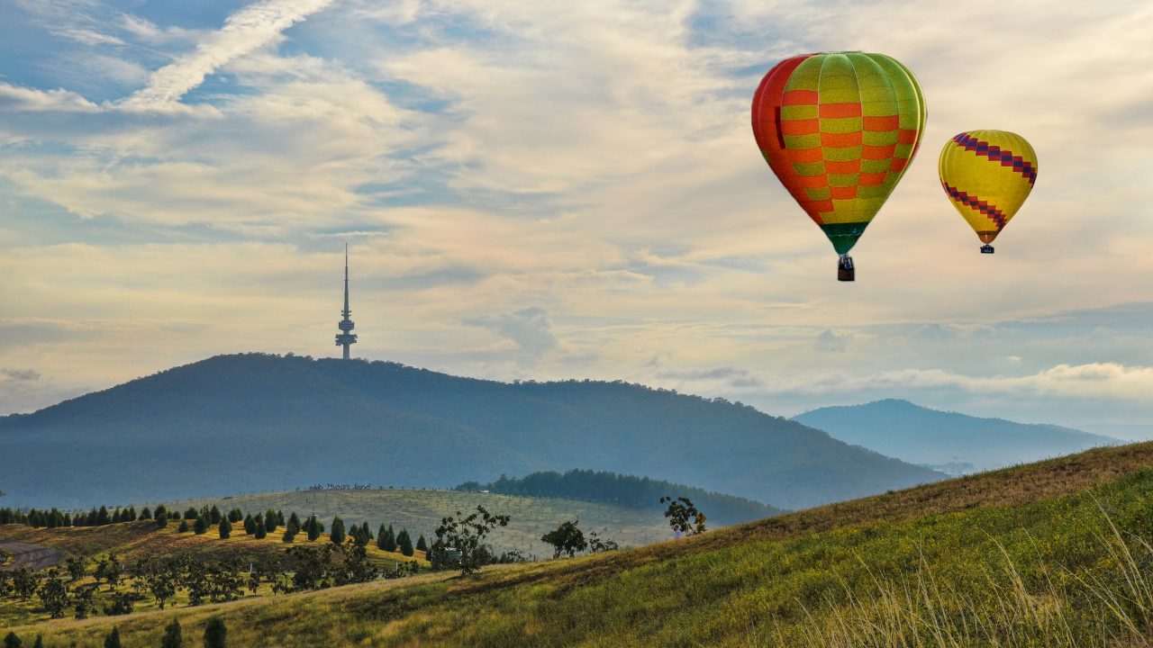 One of the best ways to see Canberra is from the air