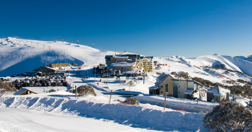 Mt Hotham ski fields.