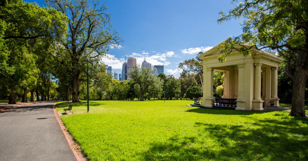 Fitzroy Gardens in Melbourne.