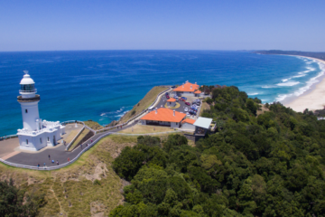 The famous Byron Bay Lighthouse