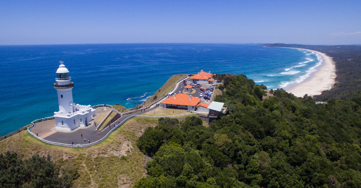 The famous Byron Bay Lighthouse